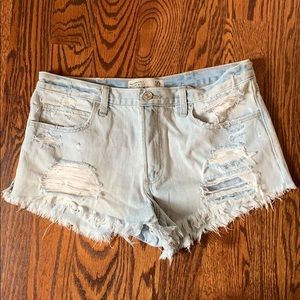 Denim jean shorts